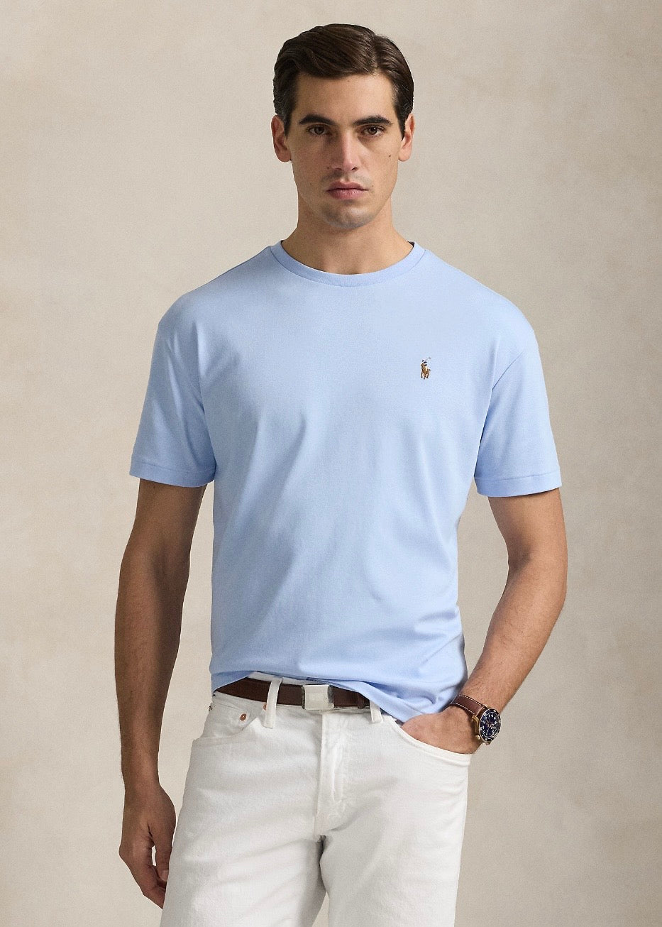 Soft Cotton T-shirt Office Blue