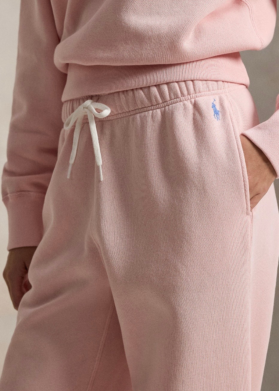Fleece Wide Sweatpants Pink Sand