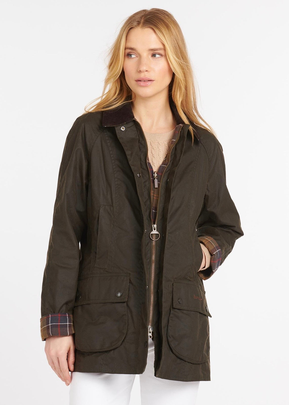 Classic Beadnell Jacket Olive