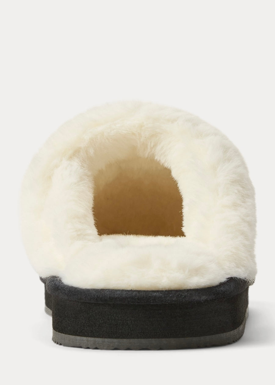 Polo Bear slipper Black Suede