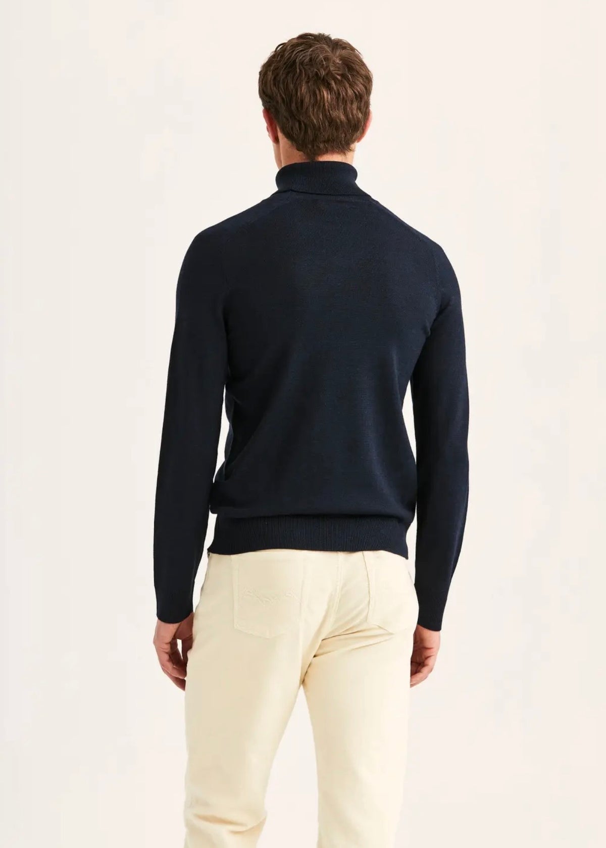 Merino Roller Neck Navy