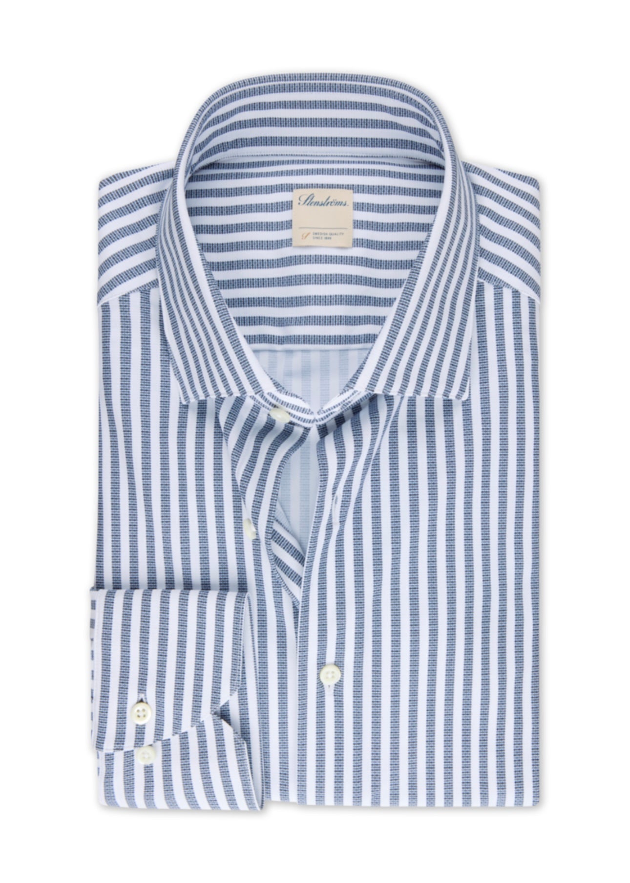 Stenströms Jersey shirt Slimline - Navy Stripe
