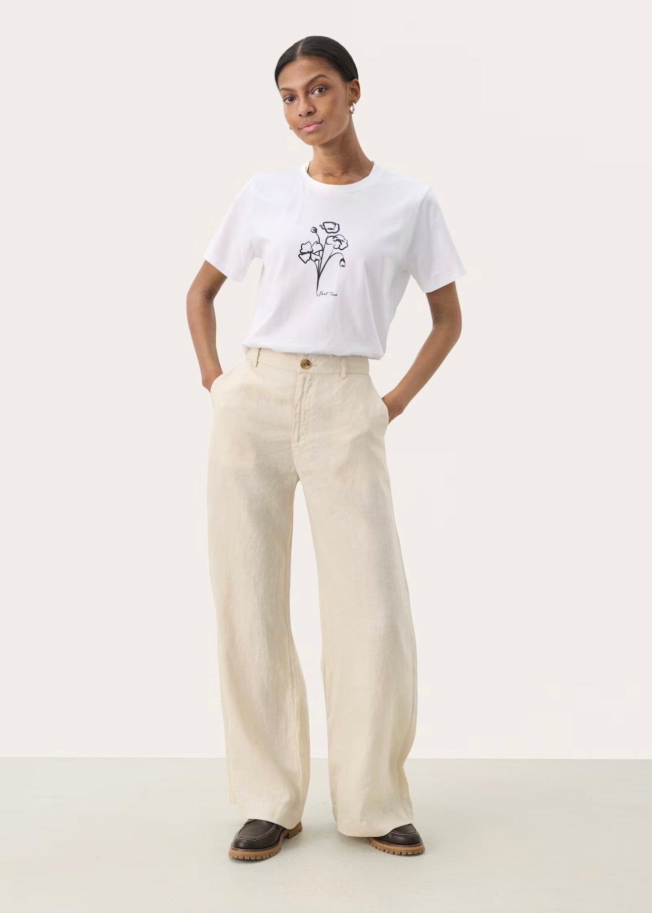 Part Two Ninnes pants - Frech Oak
