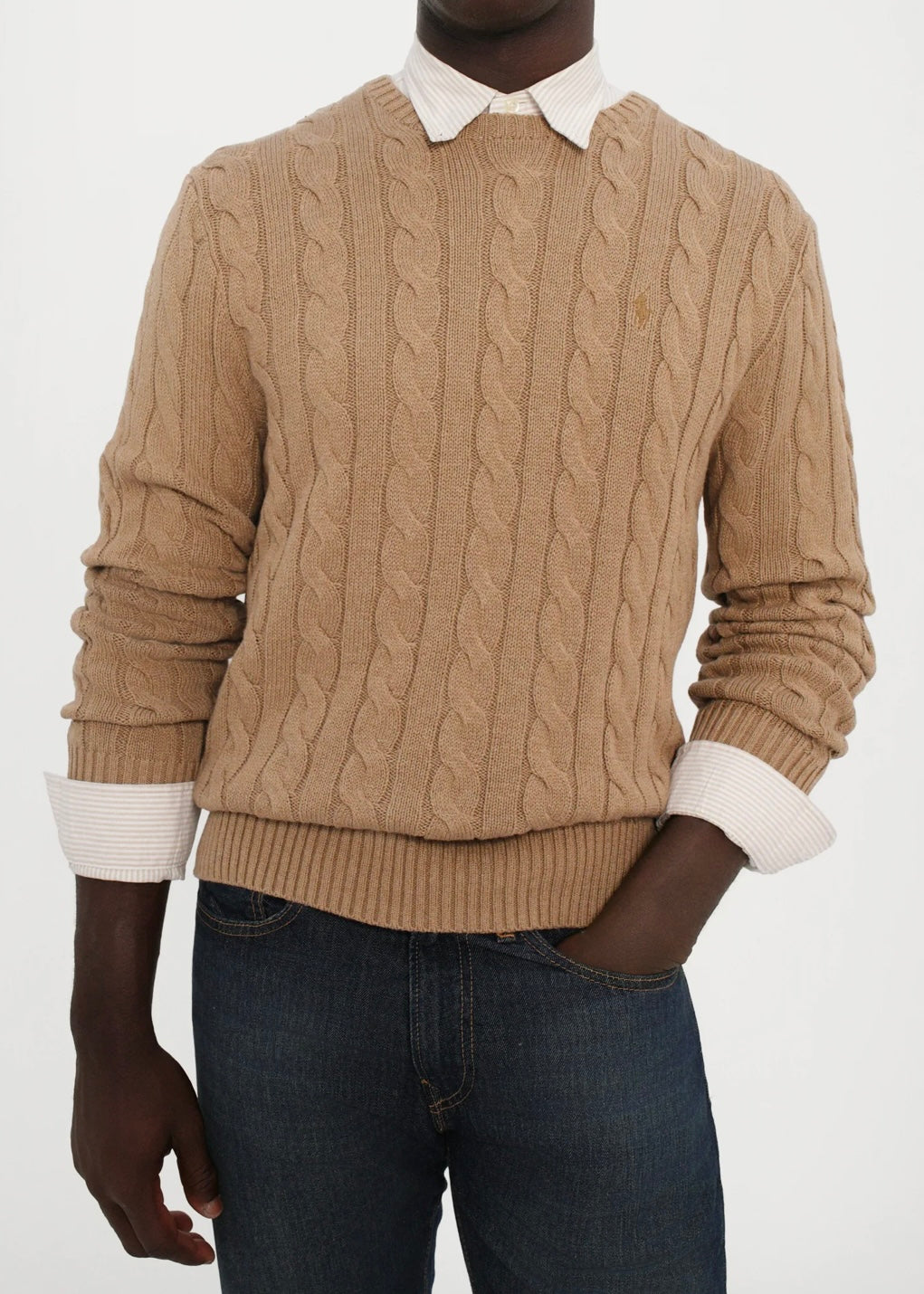 Ralph Lauren Cotton Cable sweater - Buff Camel