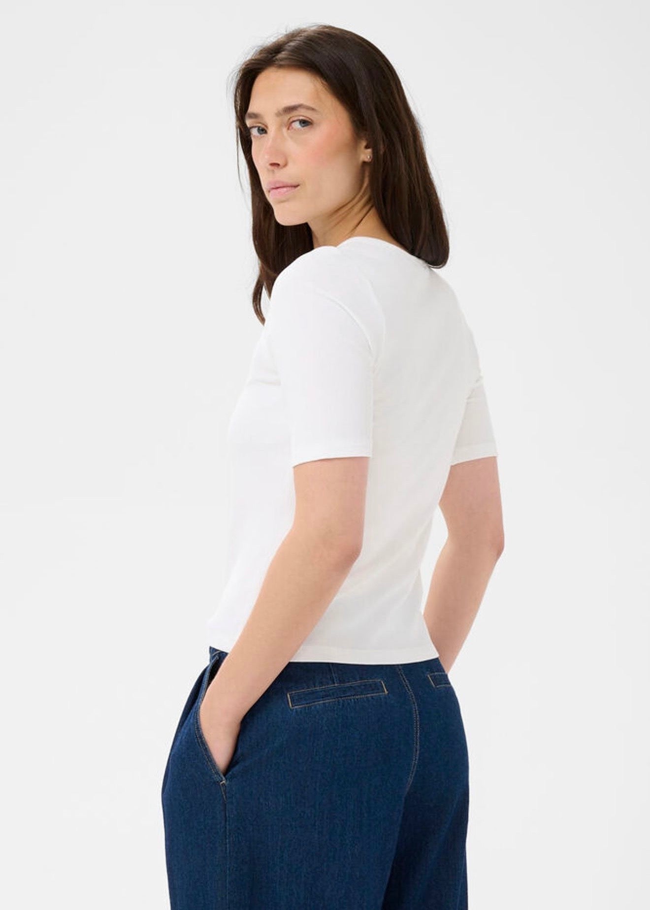 Angelina T-shirt Bright White