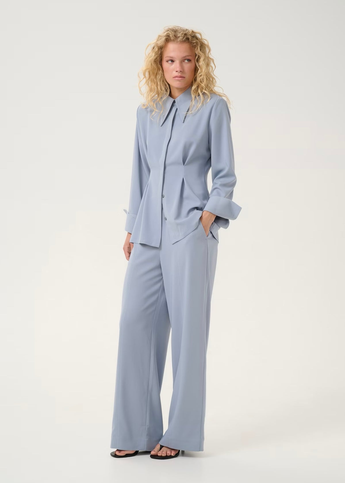 Gestuz Mareen shirt - Grey Blue