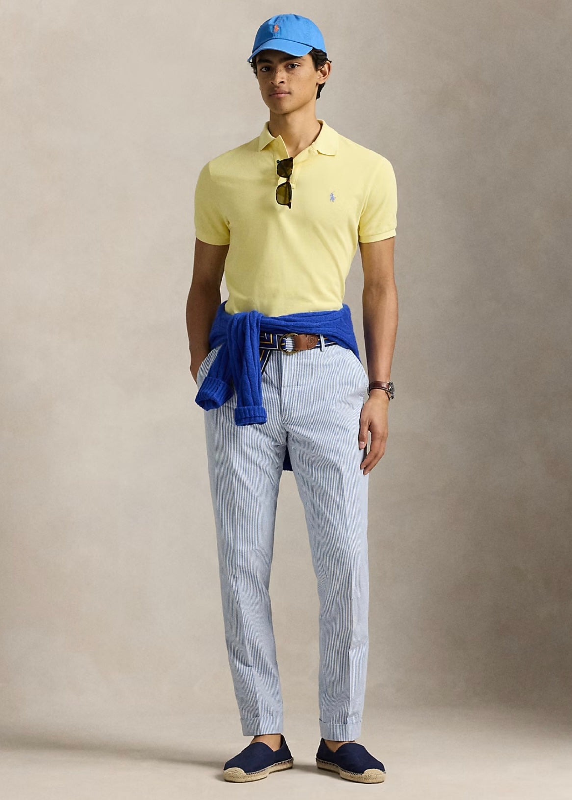 Mesh Polo Shirt Resort Gold