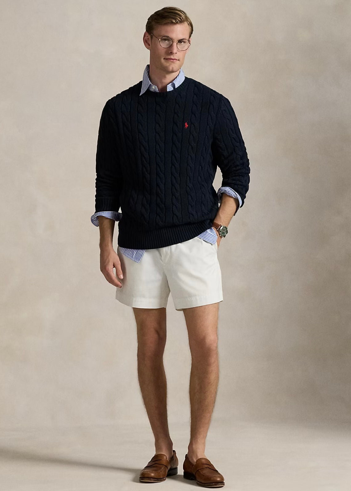 Ralph Lauren Cotton Cable sweater - Hunter Navy