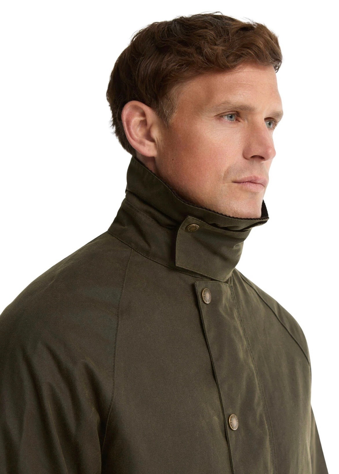 Country Waxed Mac Jacket Olive