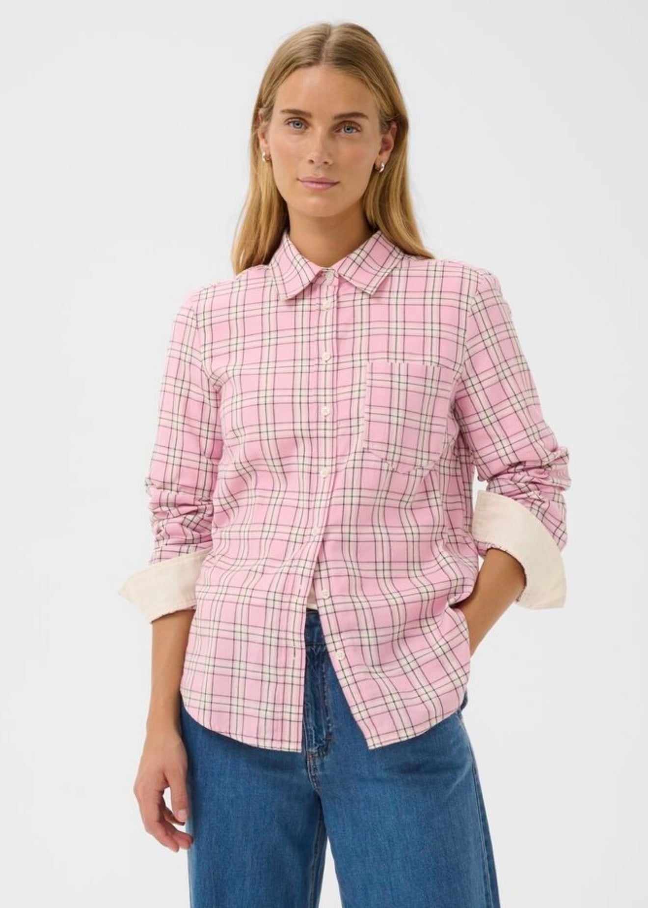 Yana Shirt Pink Check