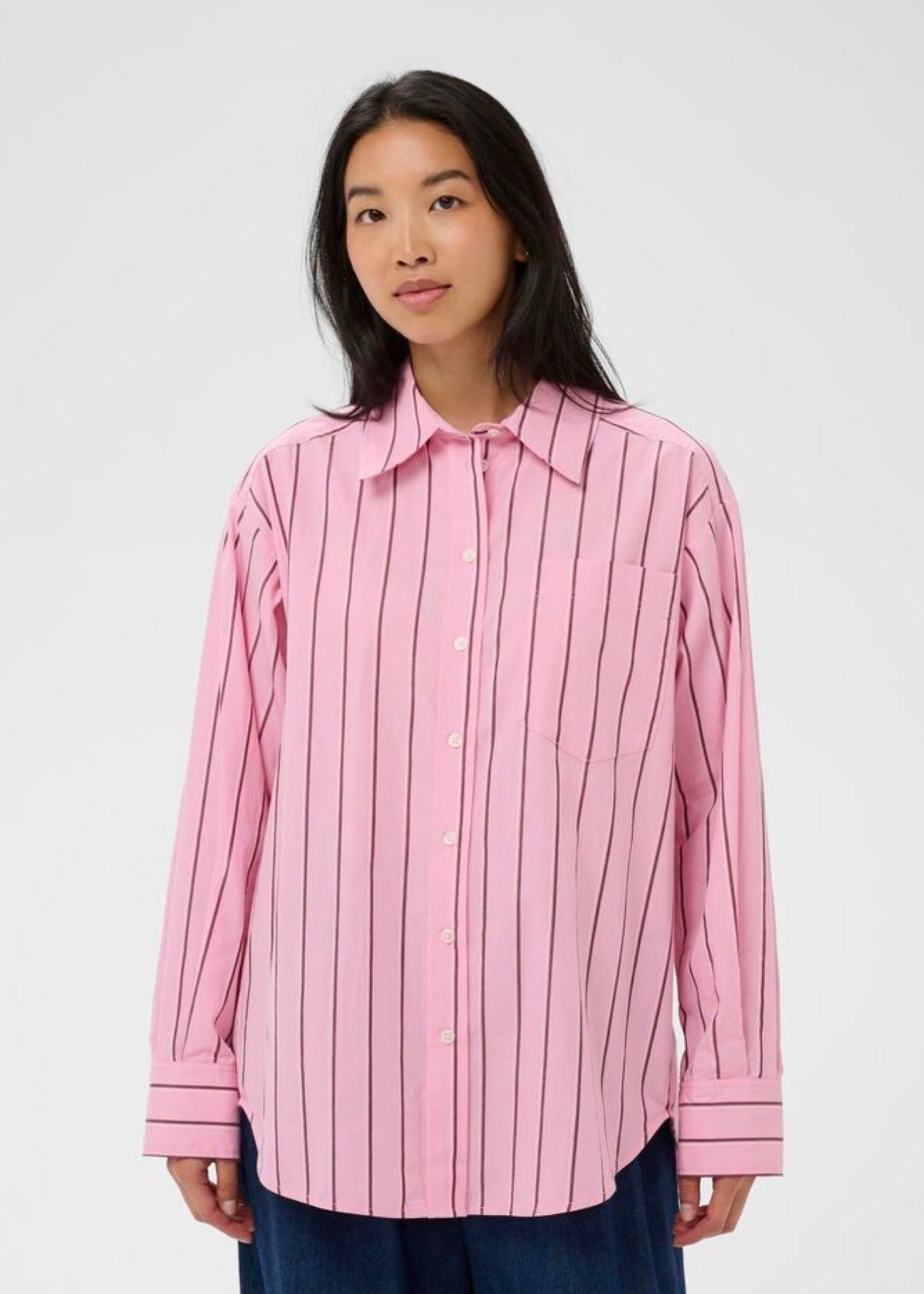 Anabella Shirt Pink Stripe