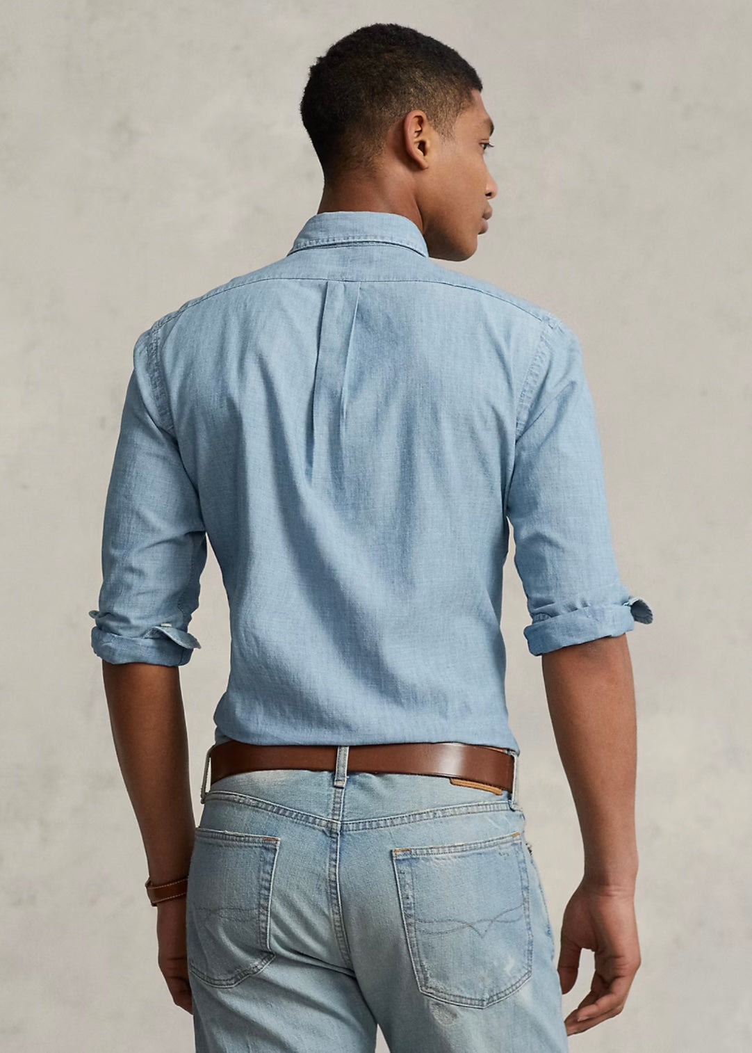Polo Ralph Lauren Chambray shirt custom fit - Medium Wash