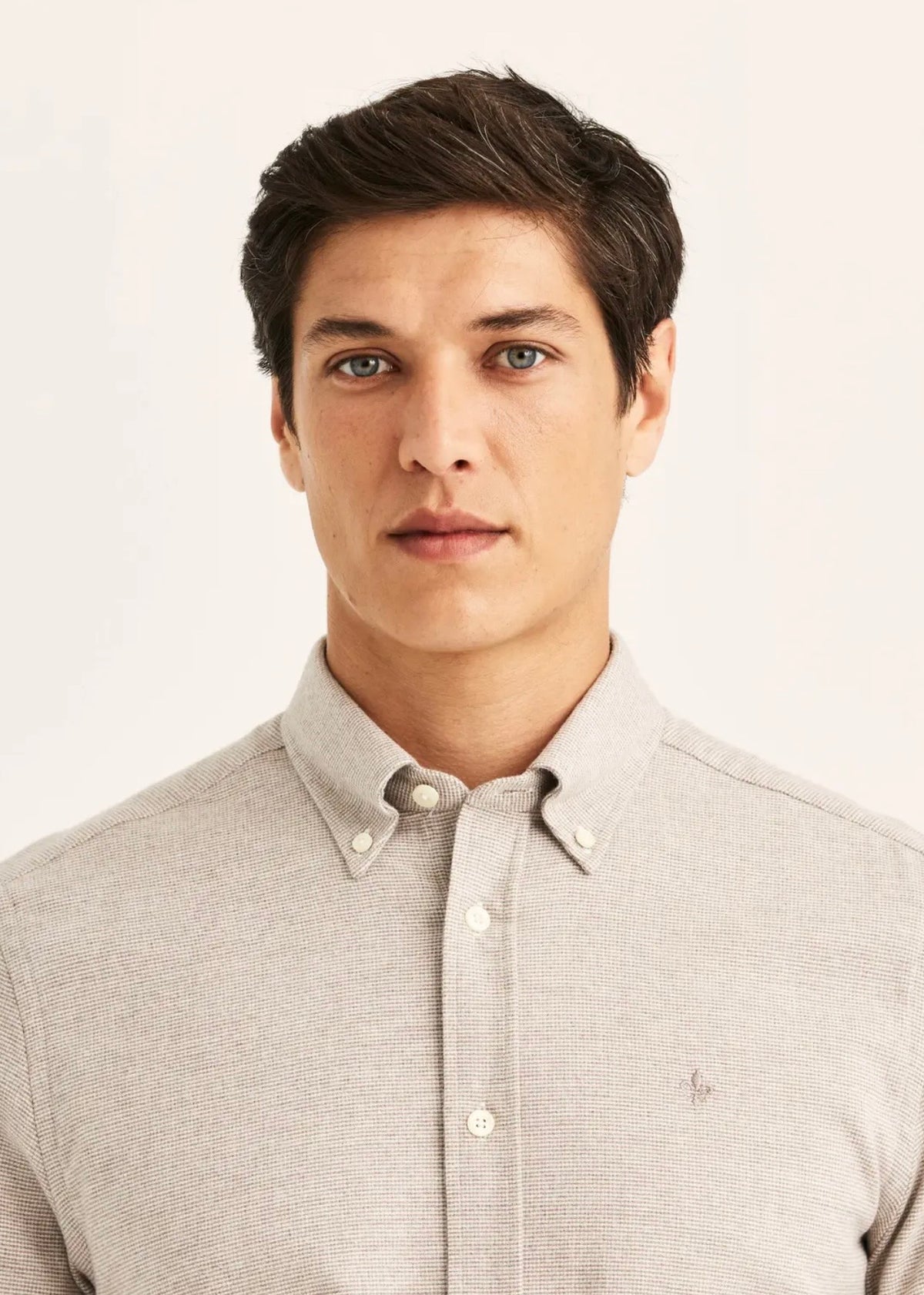 Flannel Check Shirt Khaki
