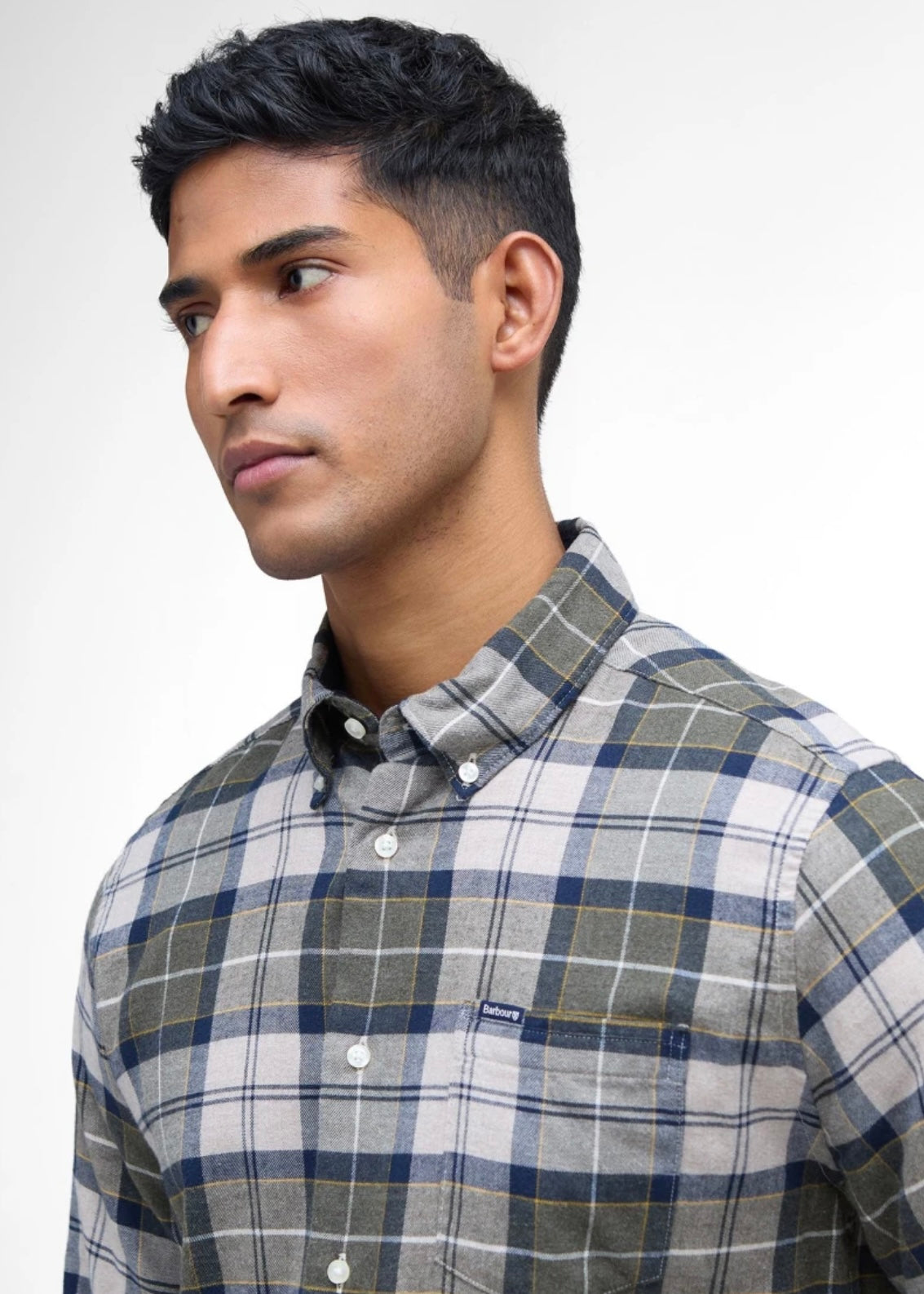 Fortrose Tailored Tartan shirt Forest Mist