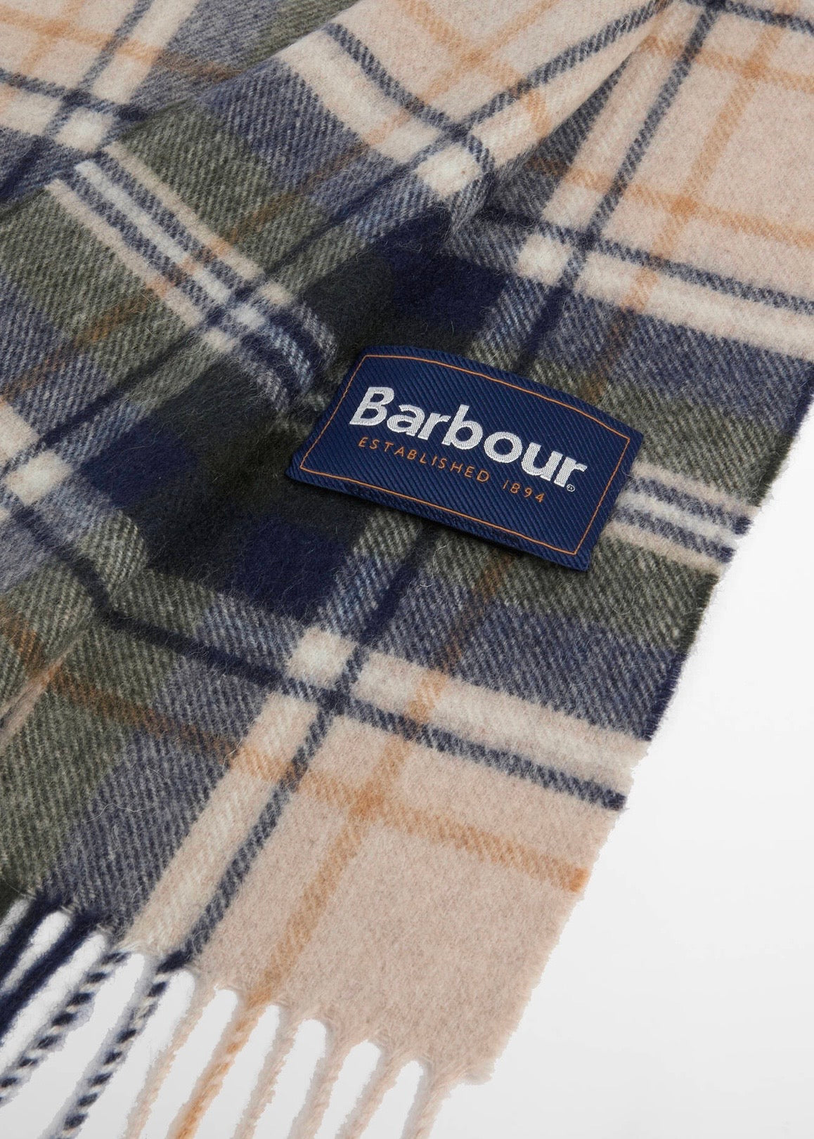 New Check Scarf Beige