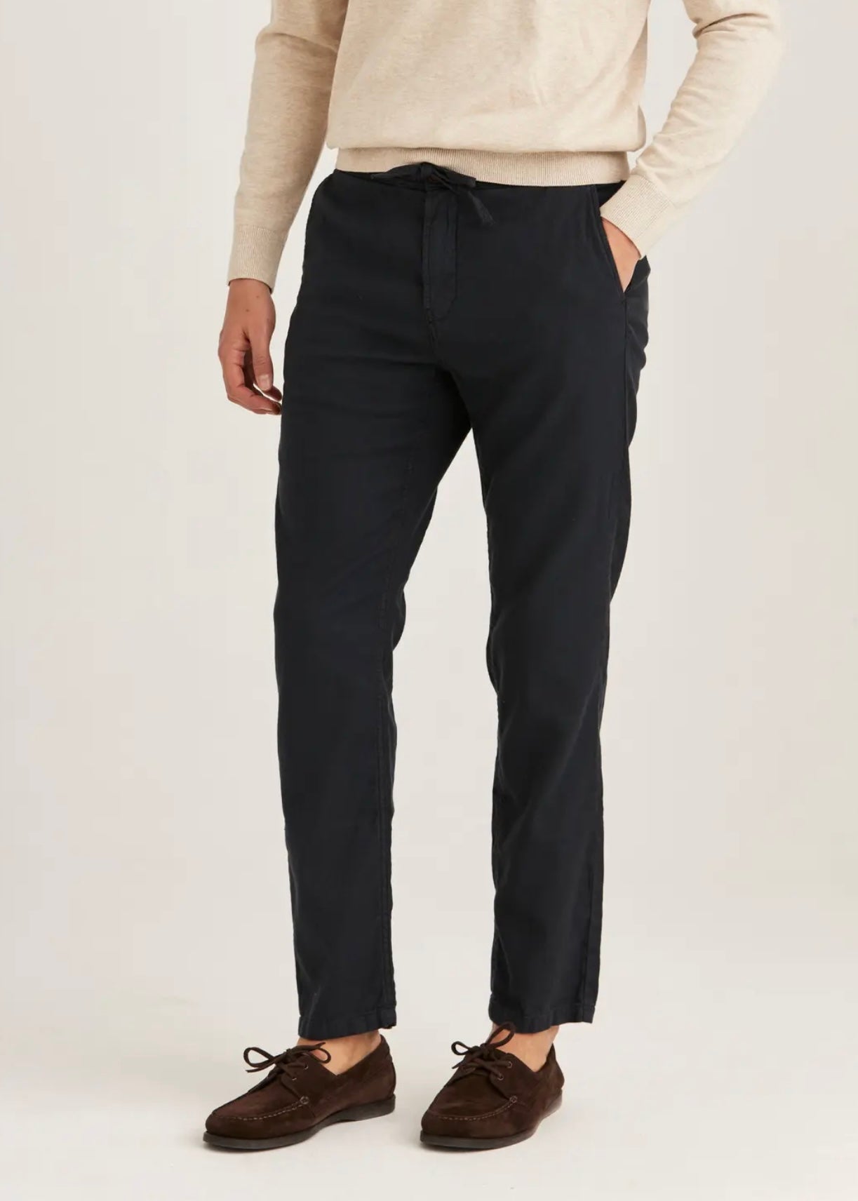 Morris Fenix Linen trouser - Blue