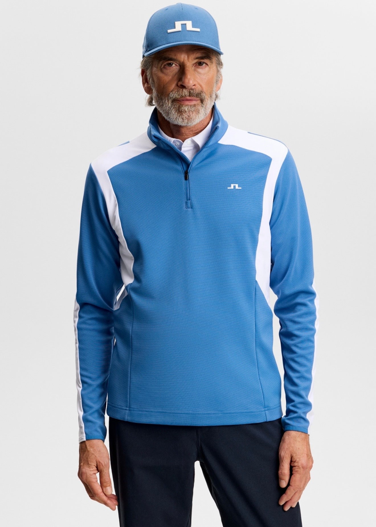 Lukas Quarter Zip Mid Layer Federal Blue