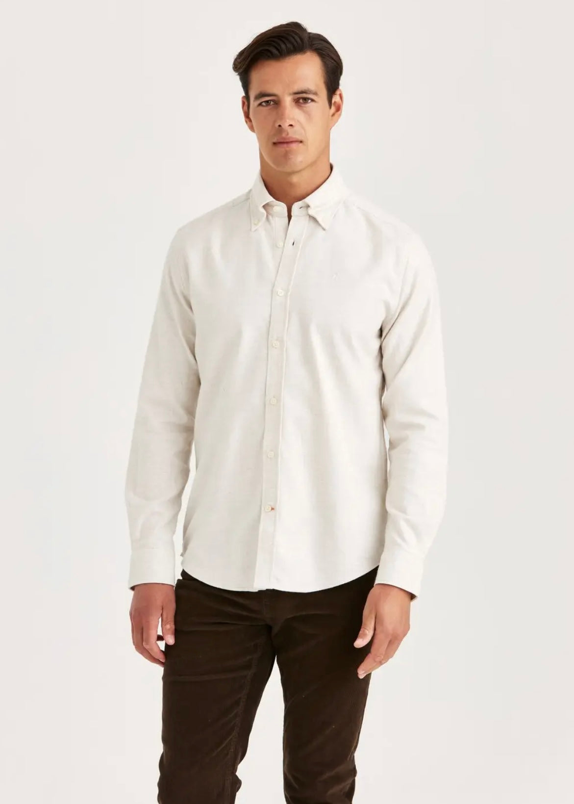 Twill Flannel shirt Offwhite