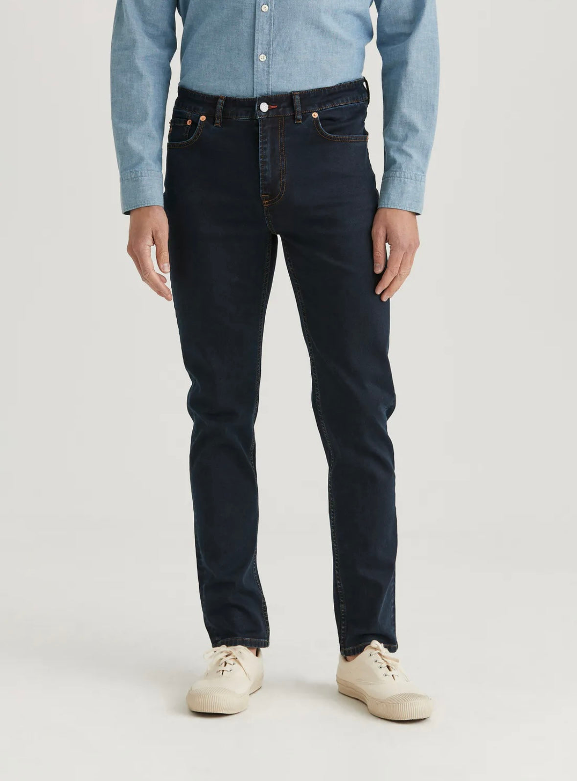 Morris James Satin Jeans - Rinse Wash
