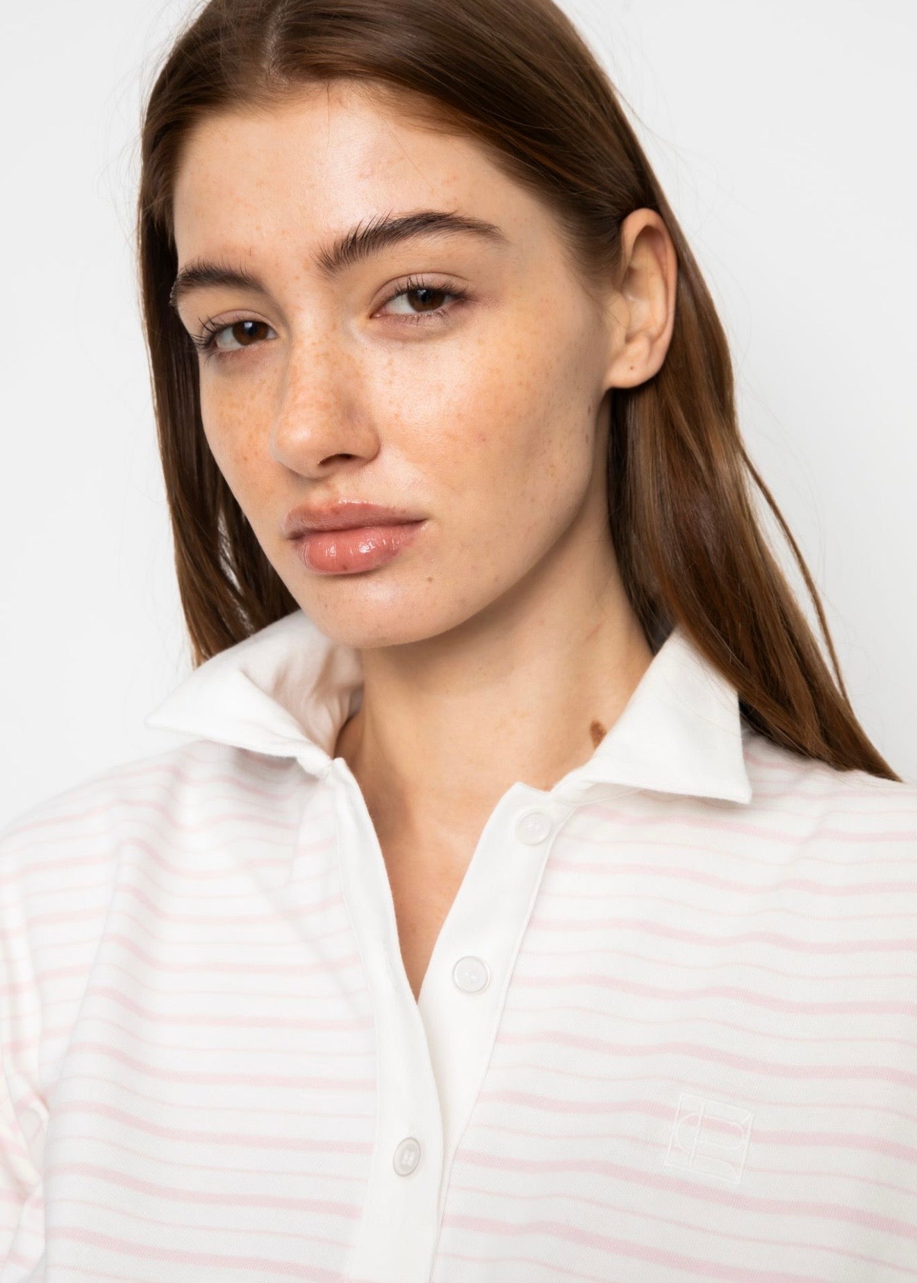 Elmer Polo Shirt Light Pink Stripe