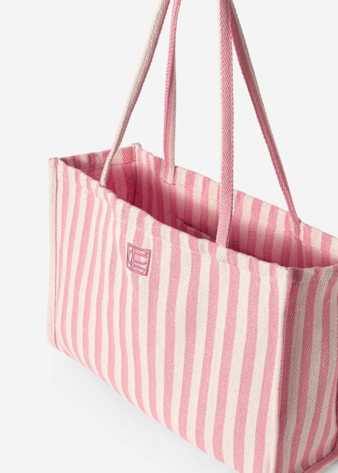 Ivy Tote Bag Light Pink Stripe