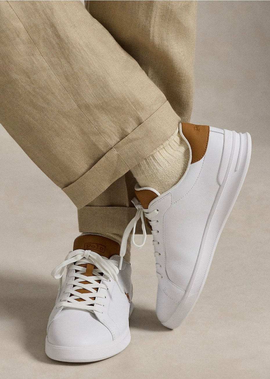 Heritage Court Leather Sneakers White
