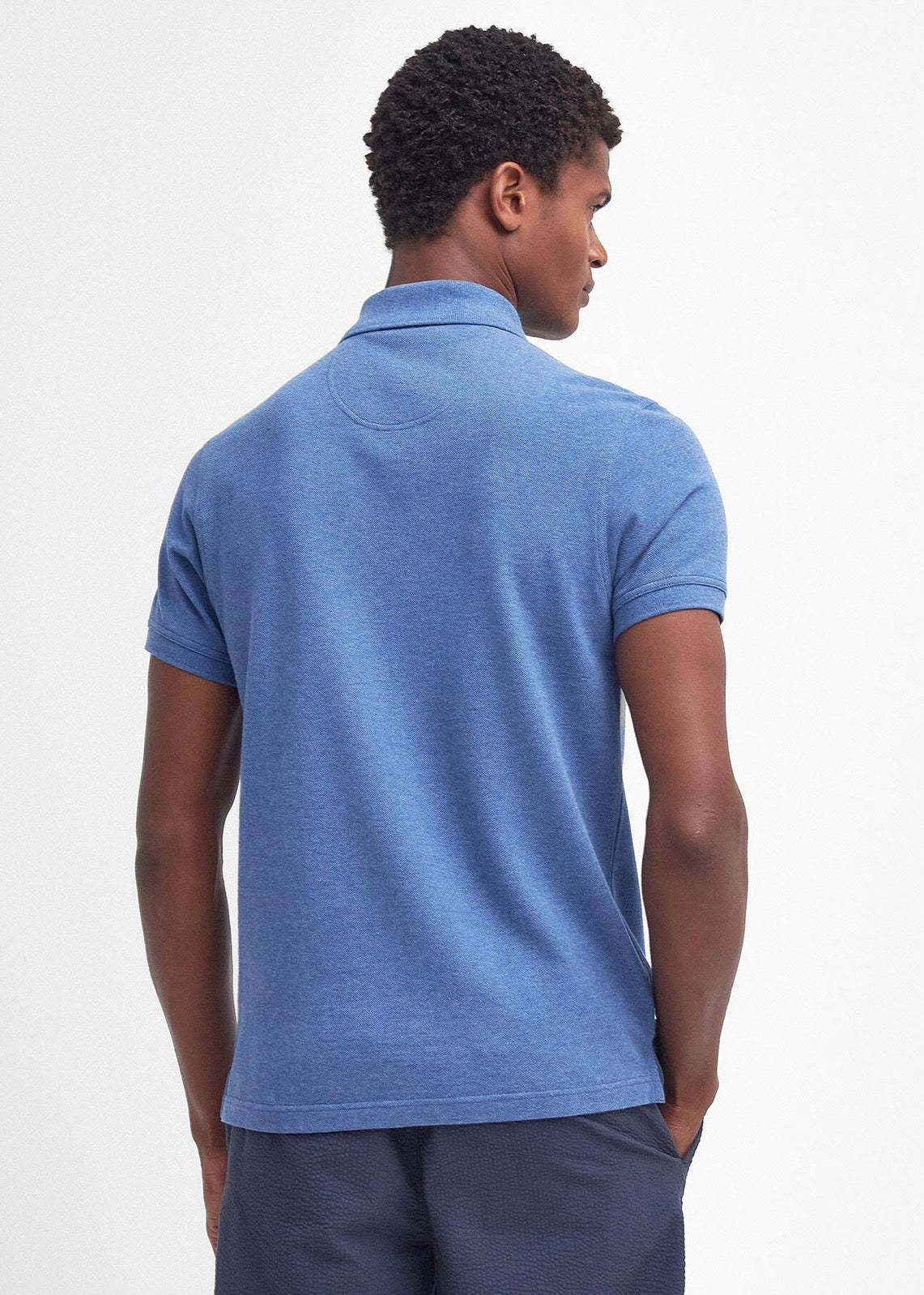 Tartan Polo Pique Dk. Chambray
