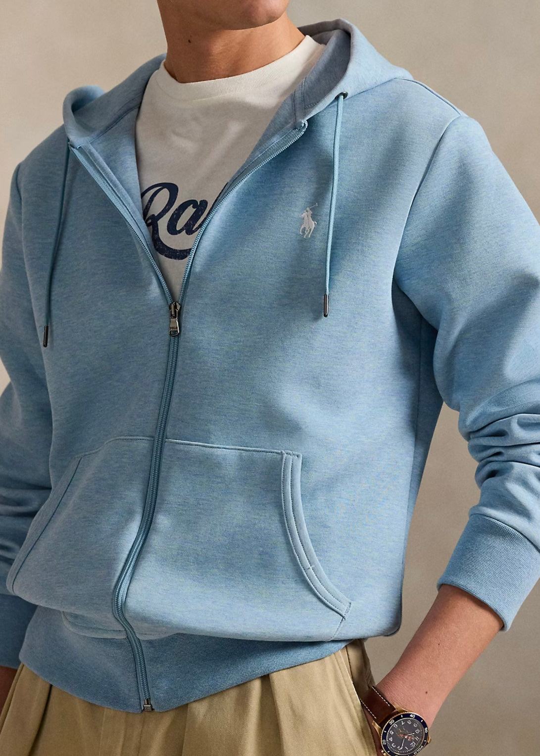 Ralph Lauren Zip hoodie - Modern Blue Heather