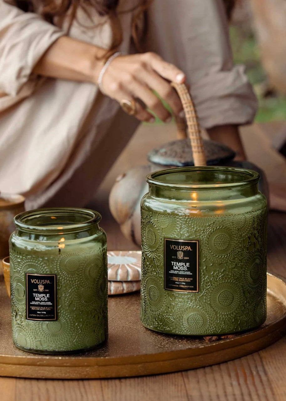 Large Jar Temple Moss