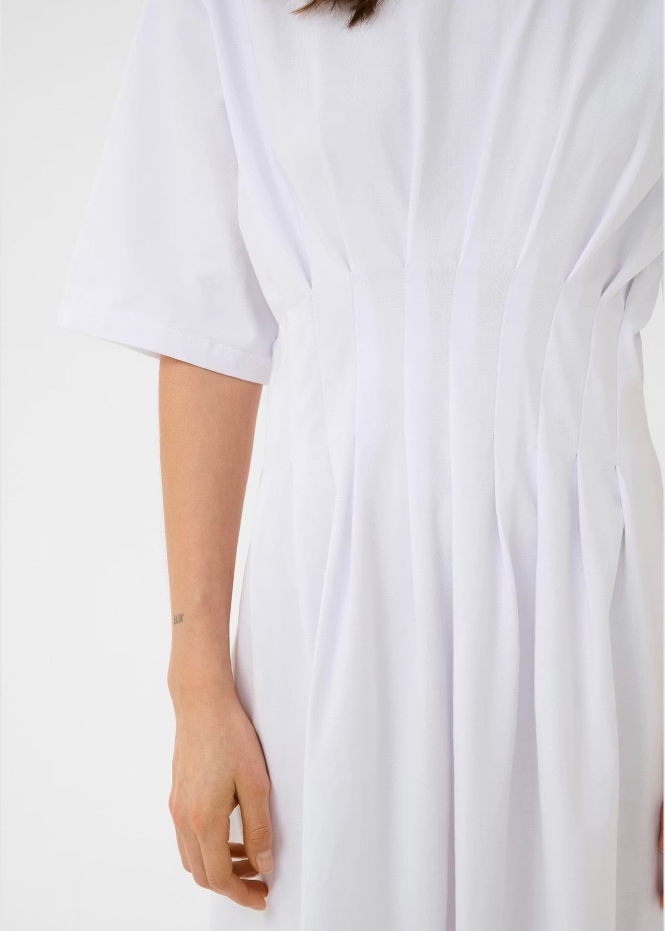 Inez Short Dress White