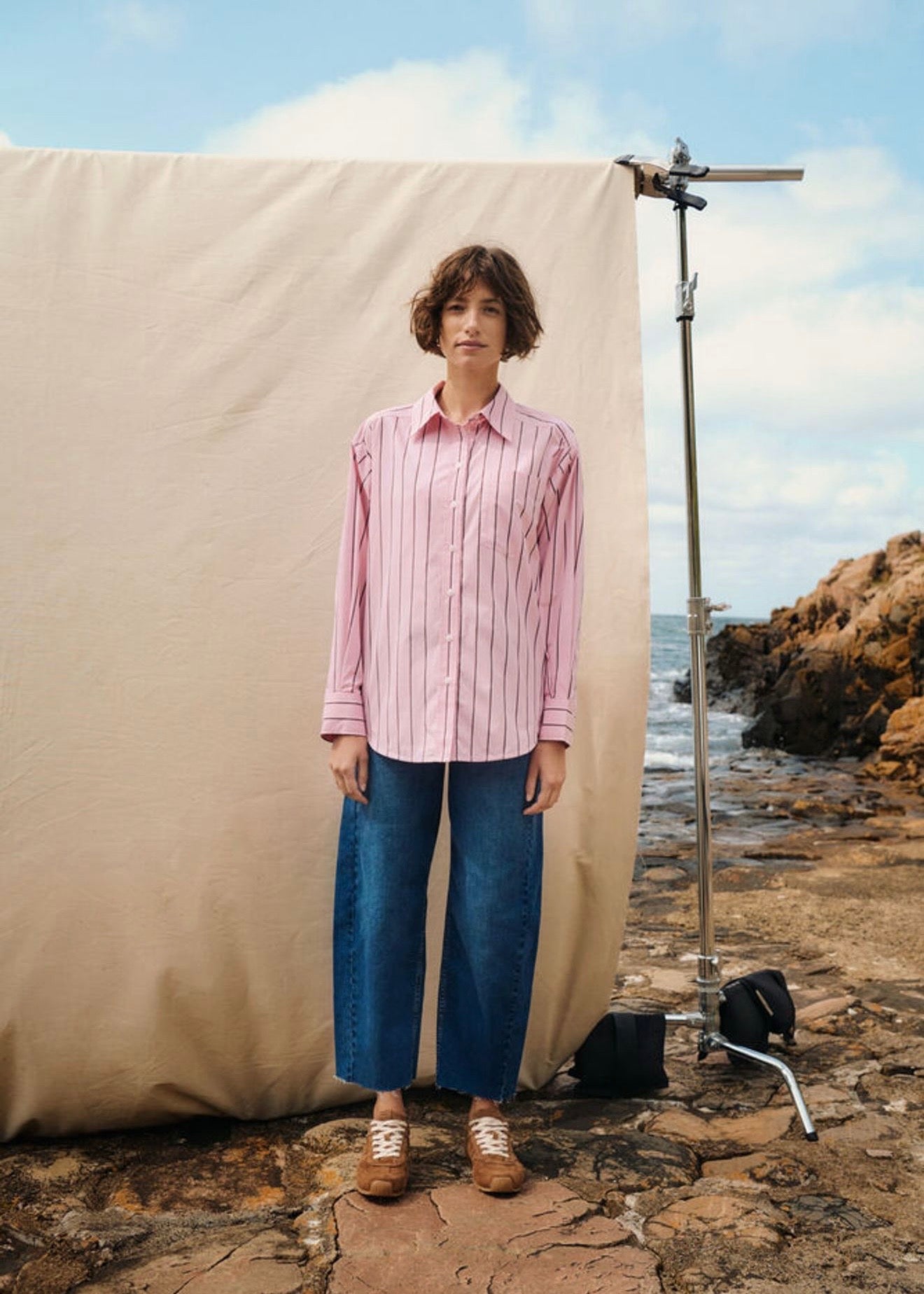 Anabella Shirt Pink Stripe