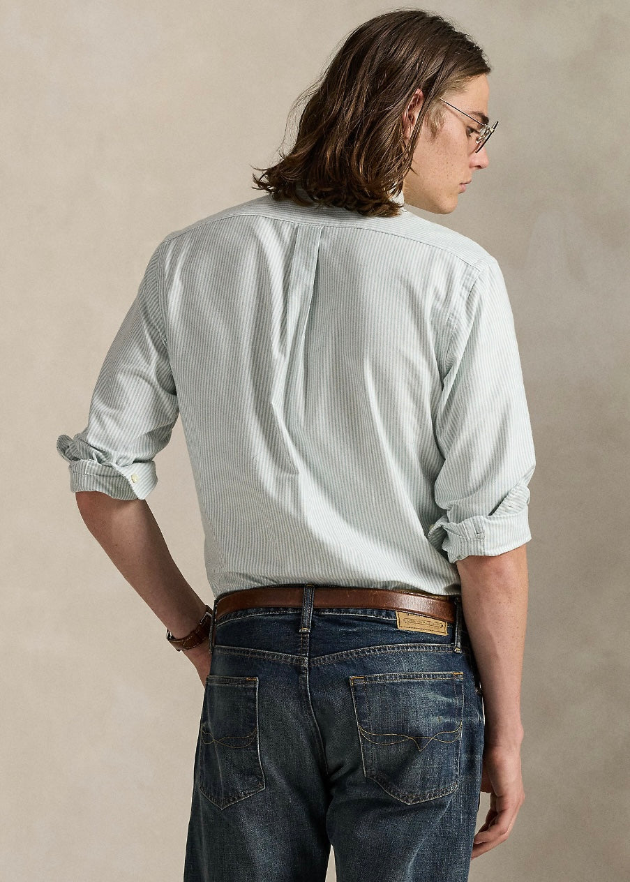Ralph Lauren Oxford shirt custom fit - Lovat/White