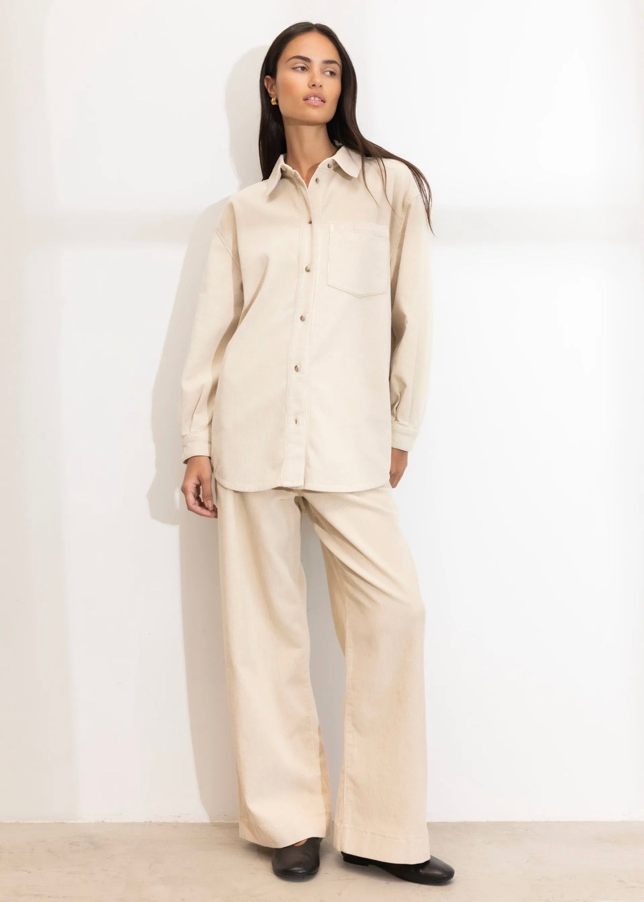 Alex Cord Shirt Greige