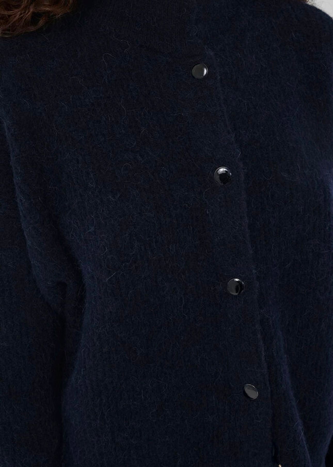 Alpha Short Cardigan Skycaptain Melange