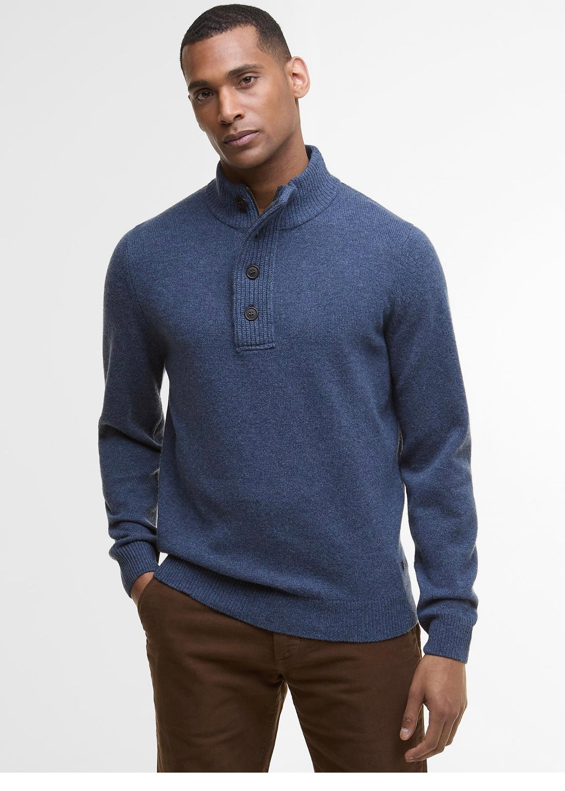 Essential Patch Half Zip Dark Indigo