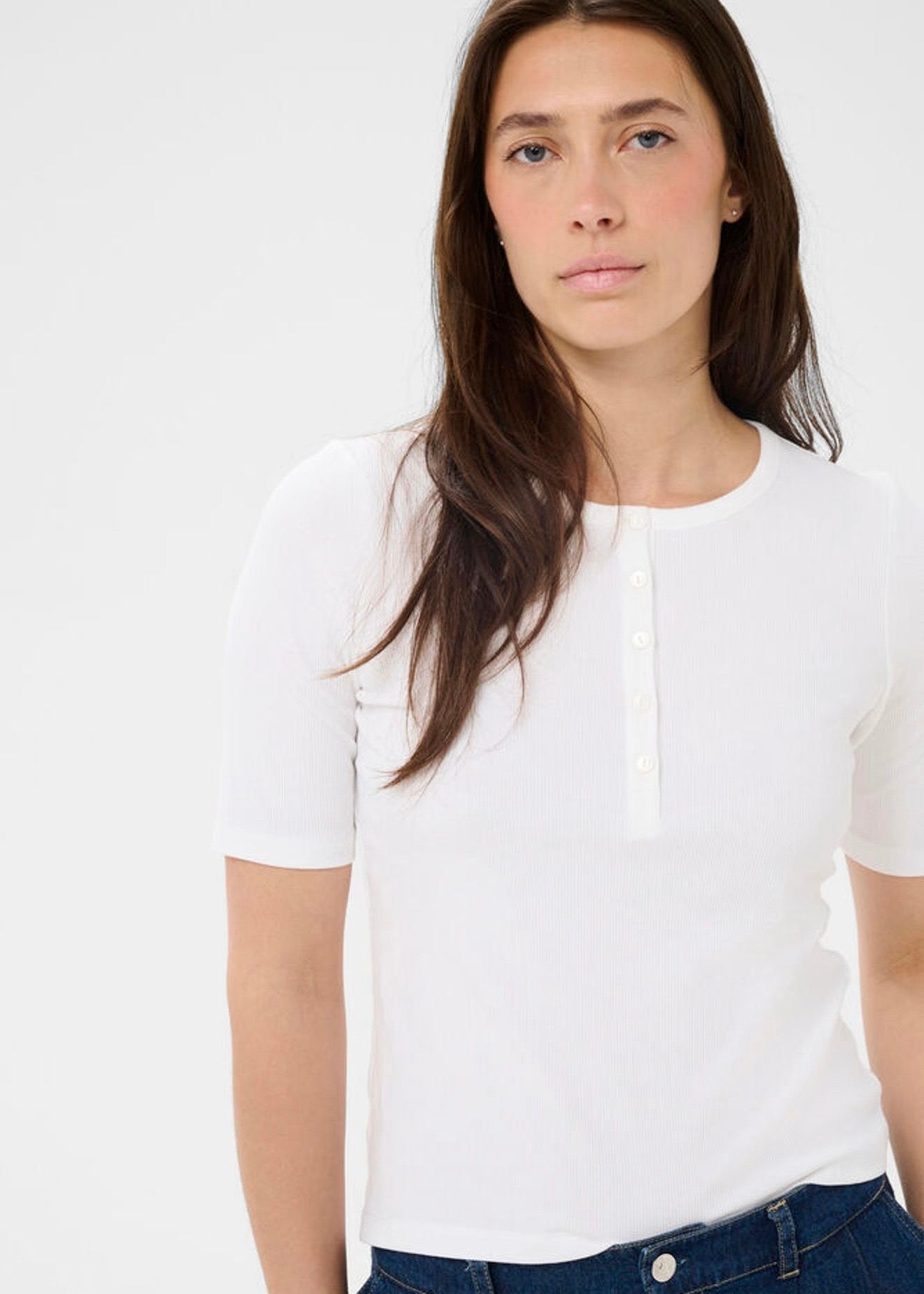 Angelina T-shirt Bright White