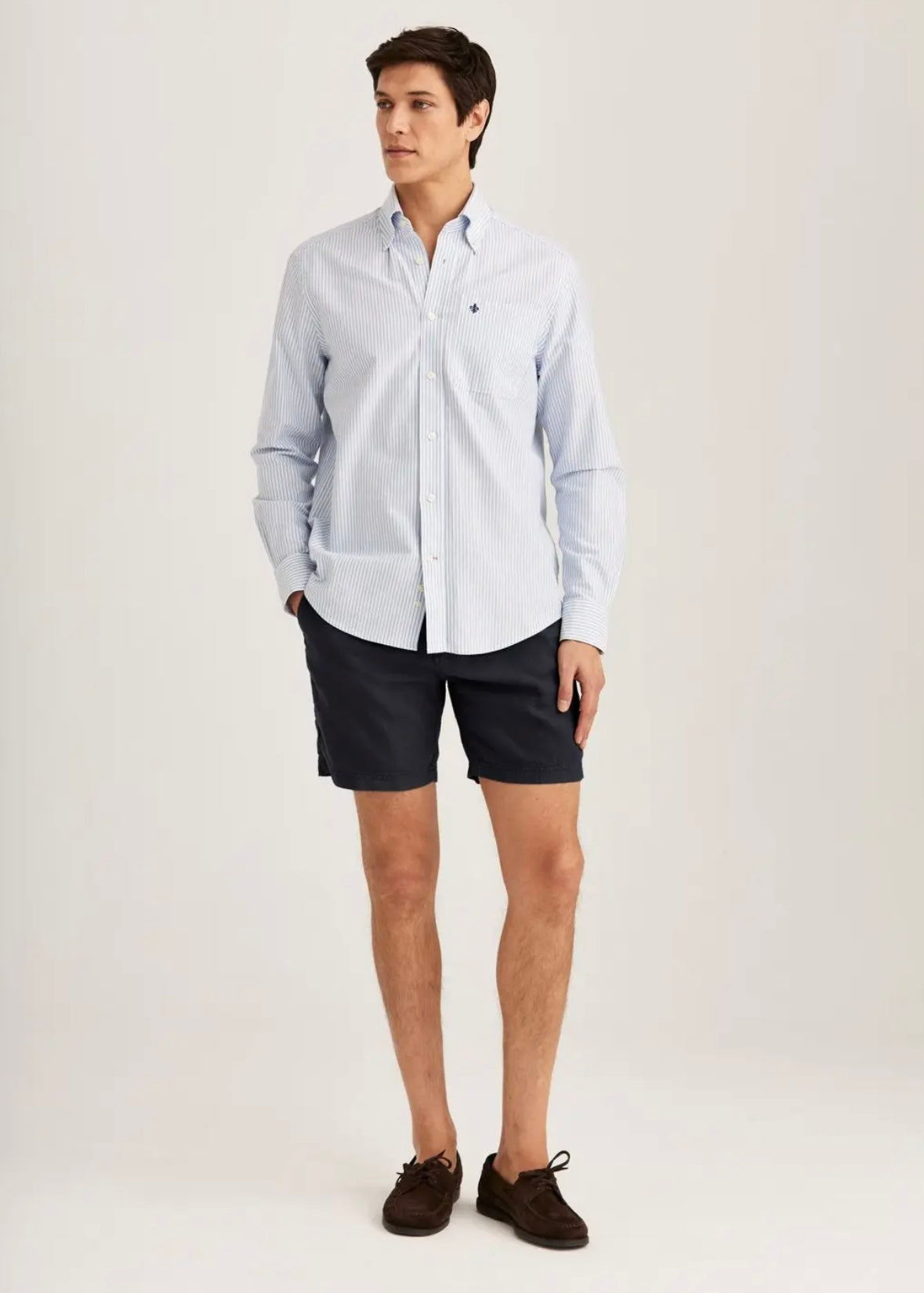 Morris Fenix Linen shorts - Blue
