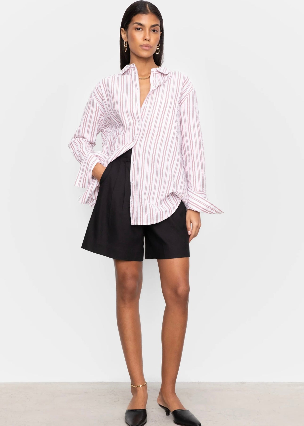 Camilla Pihl Bibi Crepe shirt - Terracotta