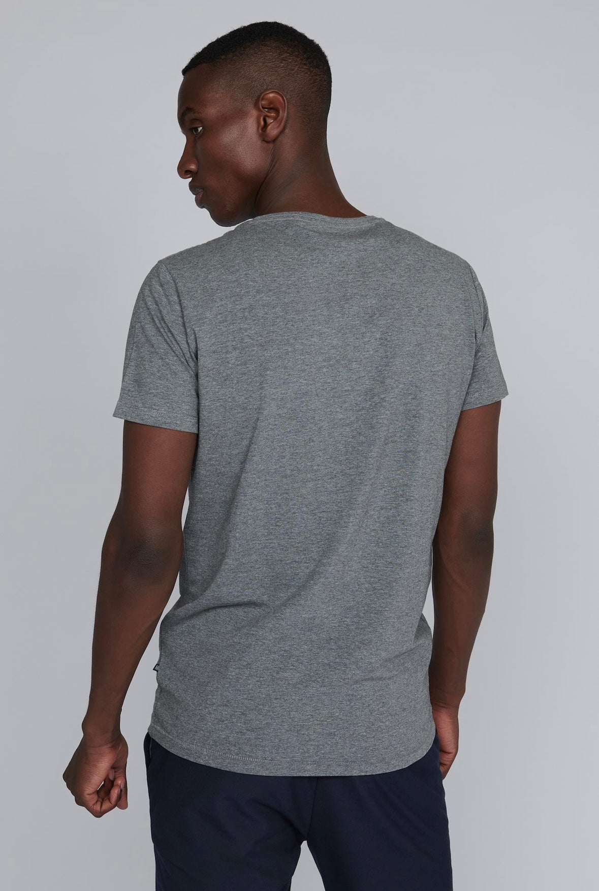 Matinique Jermalink Cotton Stretch t-shirt - Grey Melange