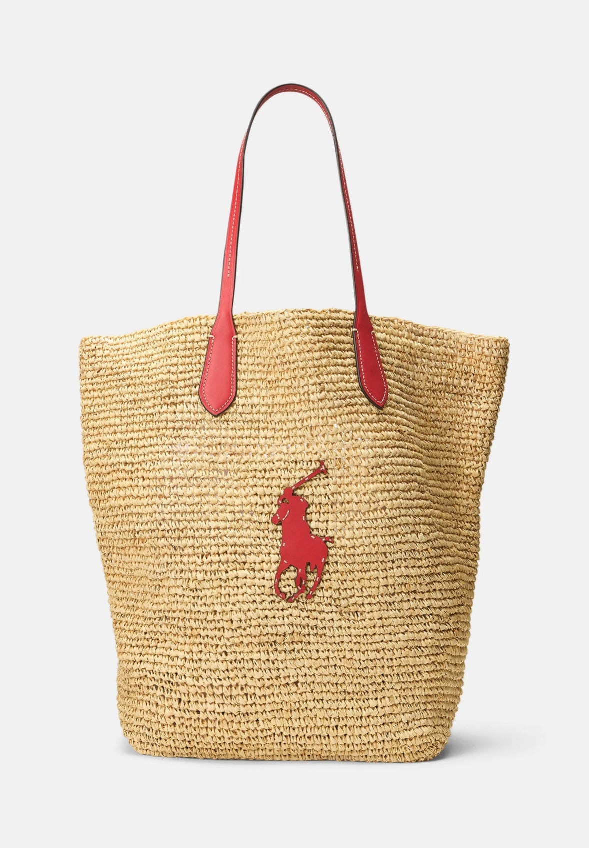 Polo Ralph Lauren Raffia bag - Natural/Red