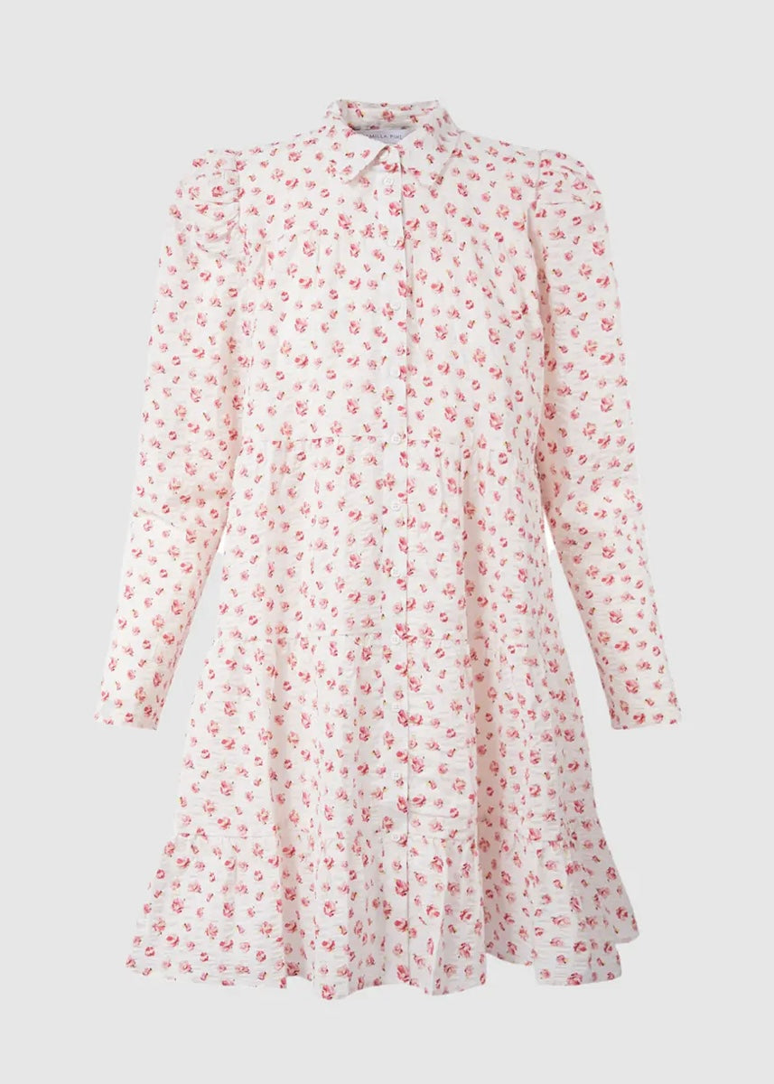 Camilla Pihl Comma Crepe dress - White Berry Print