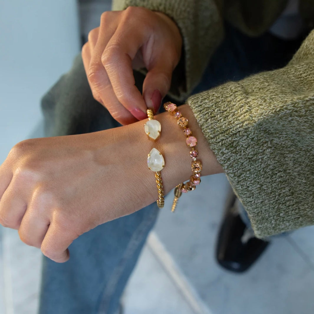 Caroline Svedbom Mini Drop bracelet Gold Linen Ignite