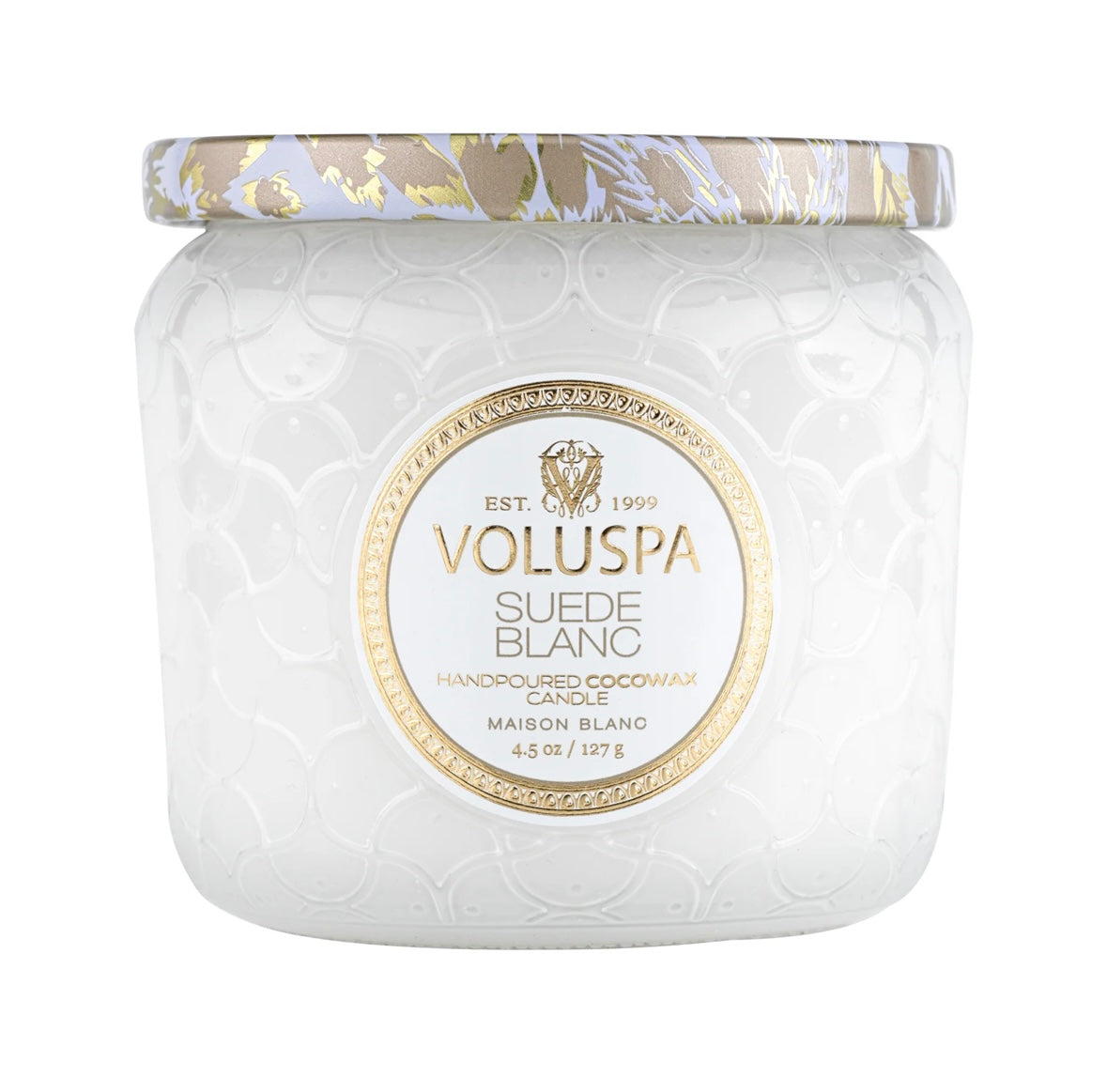 Voluspa Petite Jar candle - Suede Blanc