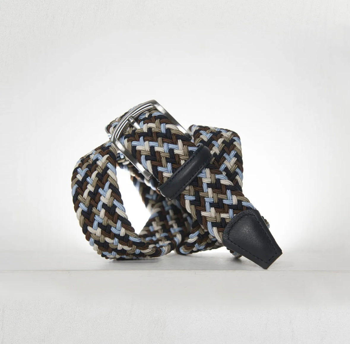 Anderson´s belte - Multi Grønn/Lyseblå