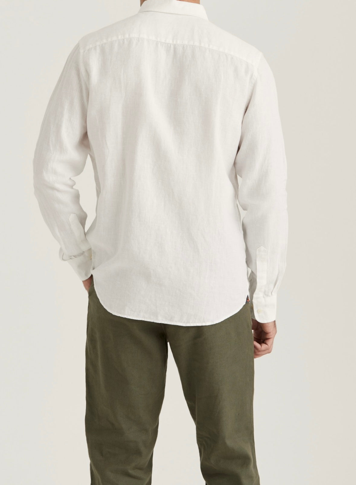 Morris Douglas BD Linen Shirt - White