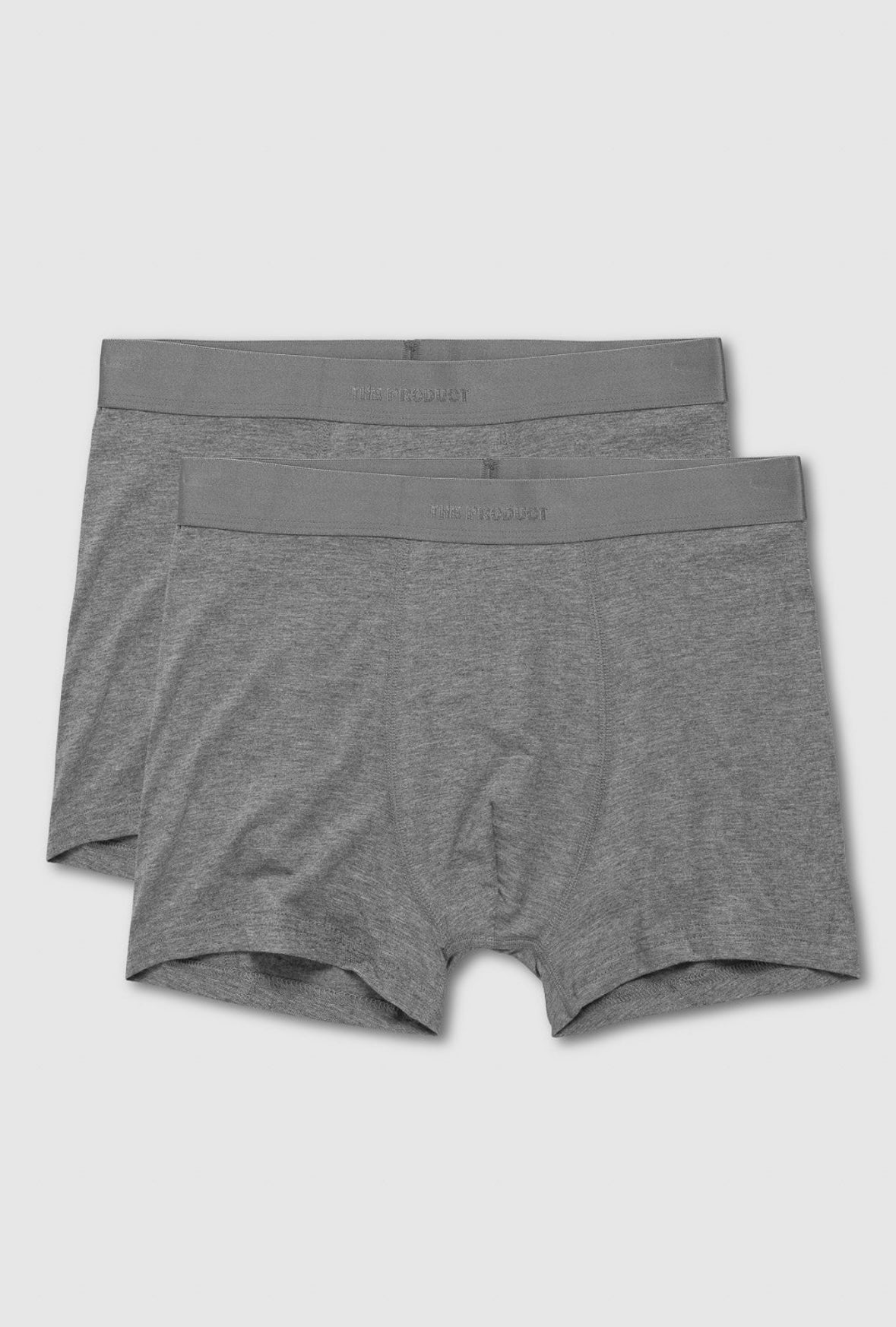 The Product Bamboo Boxer 2-pack - Grey Mel.