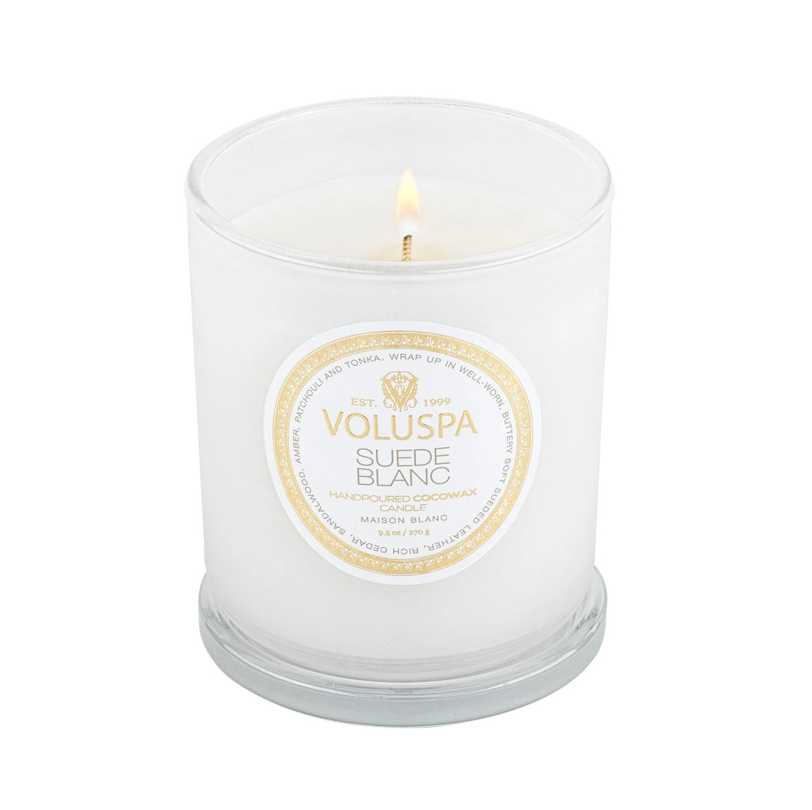 Voluspa Classic Boxed candle - Suede Blanc