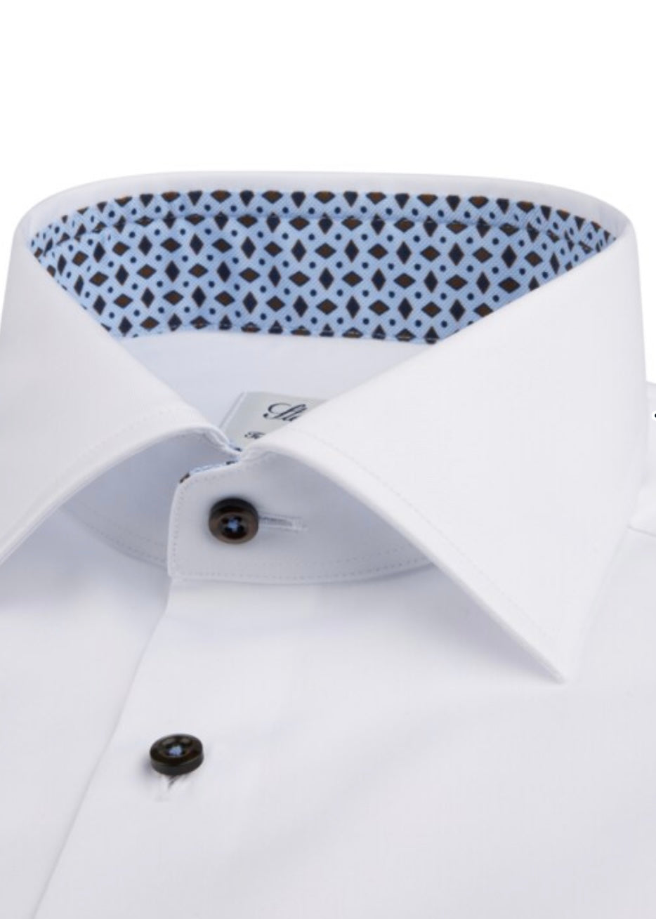 Stenströms Contrast shirt Fitted Body - 684771 0547 000