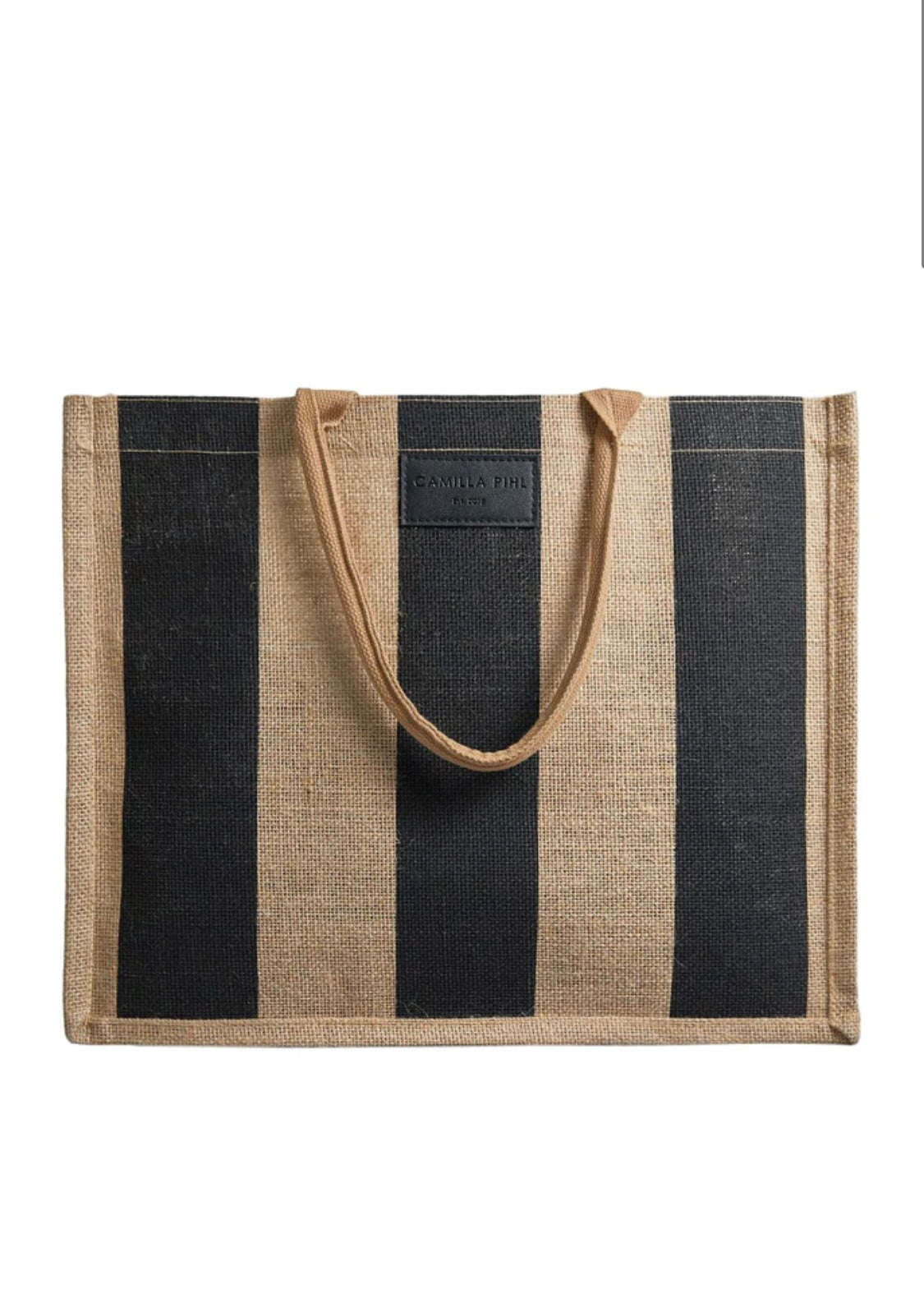 Camilla Pihl Market bag Large - Black Stripe