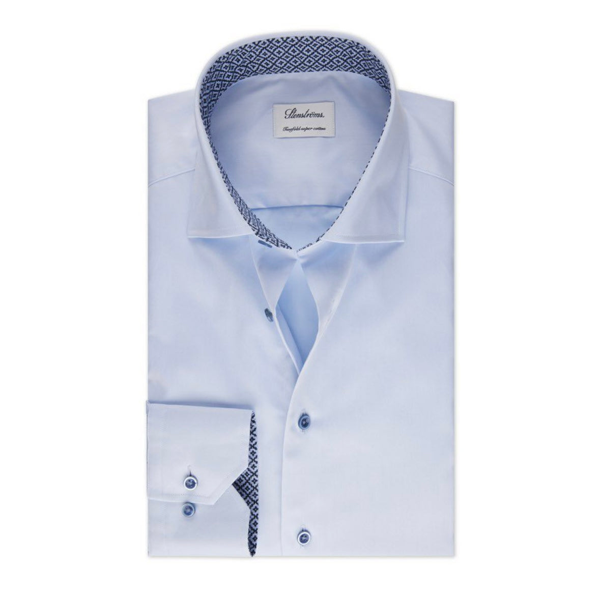 Stenströms Contrast shirt slimline - 784751 0518 100